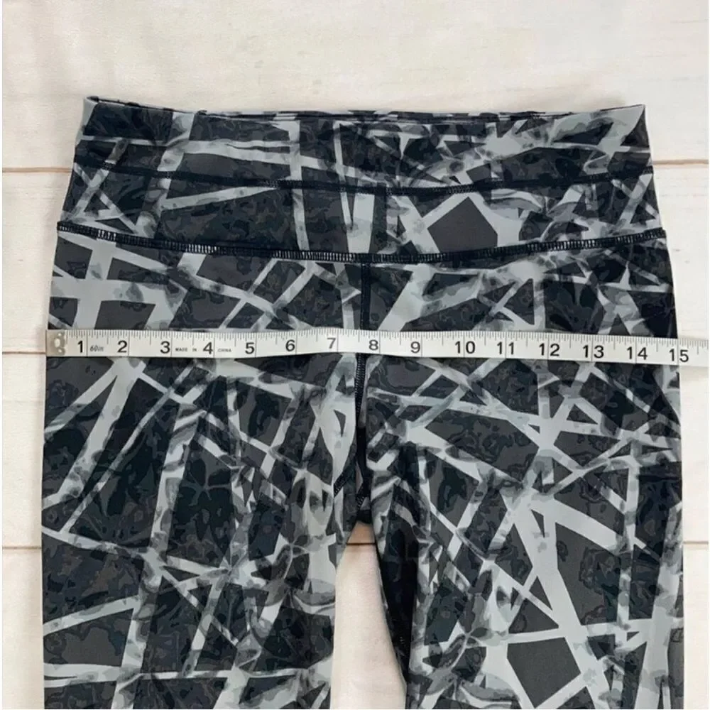 Athleta Floral Geo Sonar Leggings Slate Gray Size Small